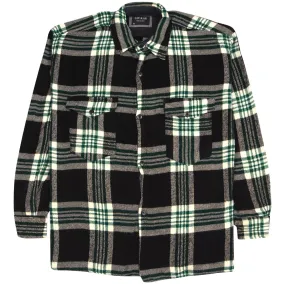 Sav-Kar Checkered Flannel Shirt Black Beige Green