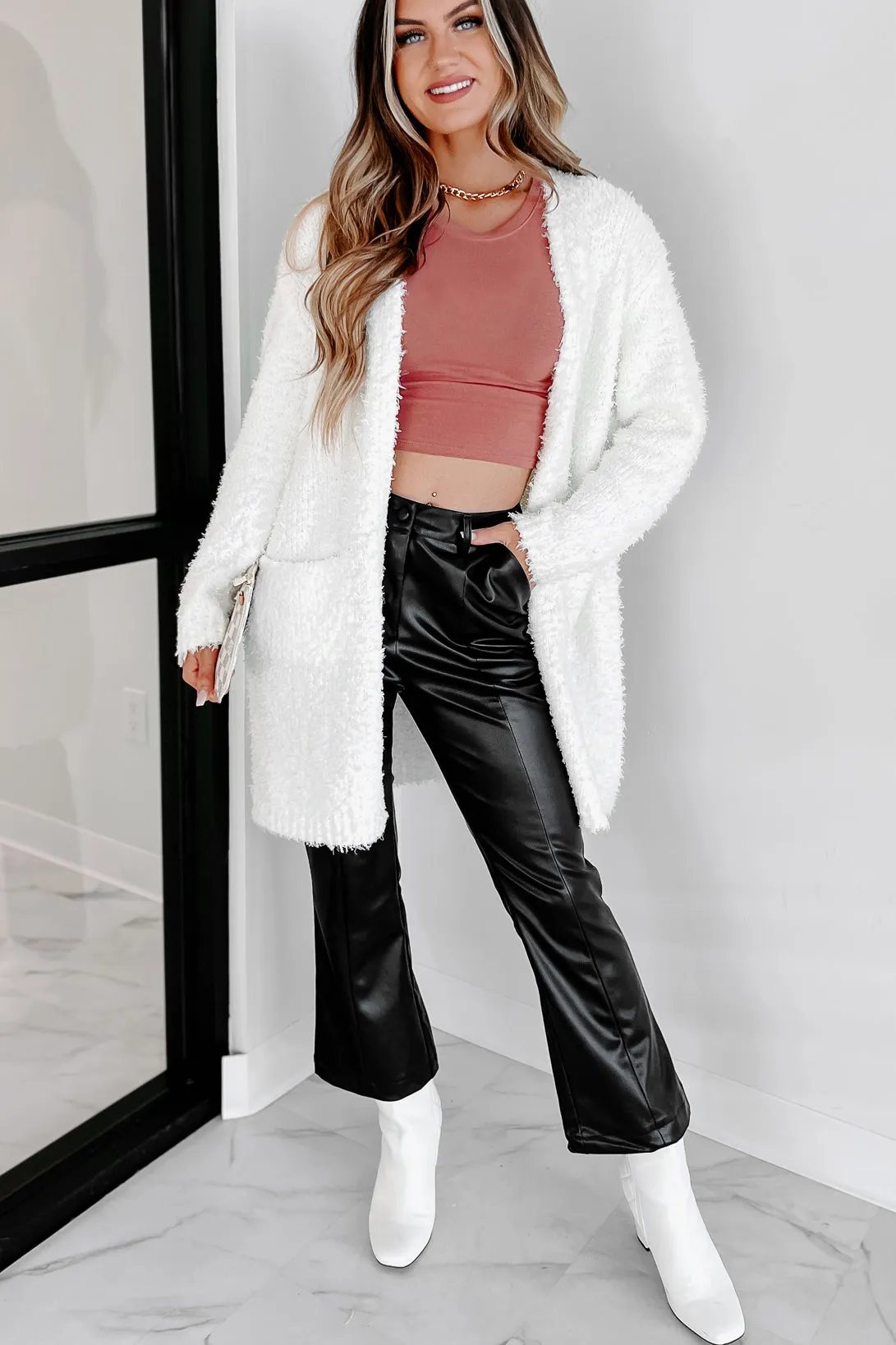 Say You'll Stay Open Front Cardigan (Whip Cream)