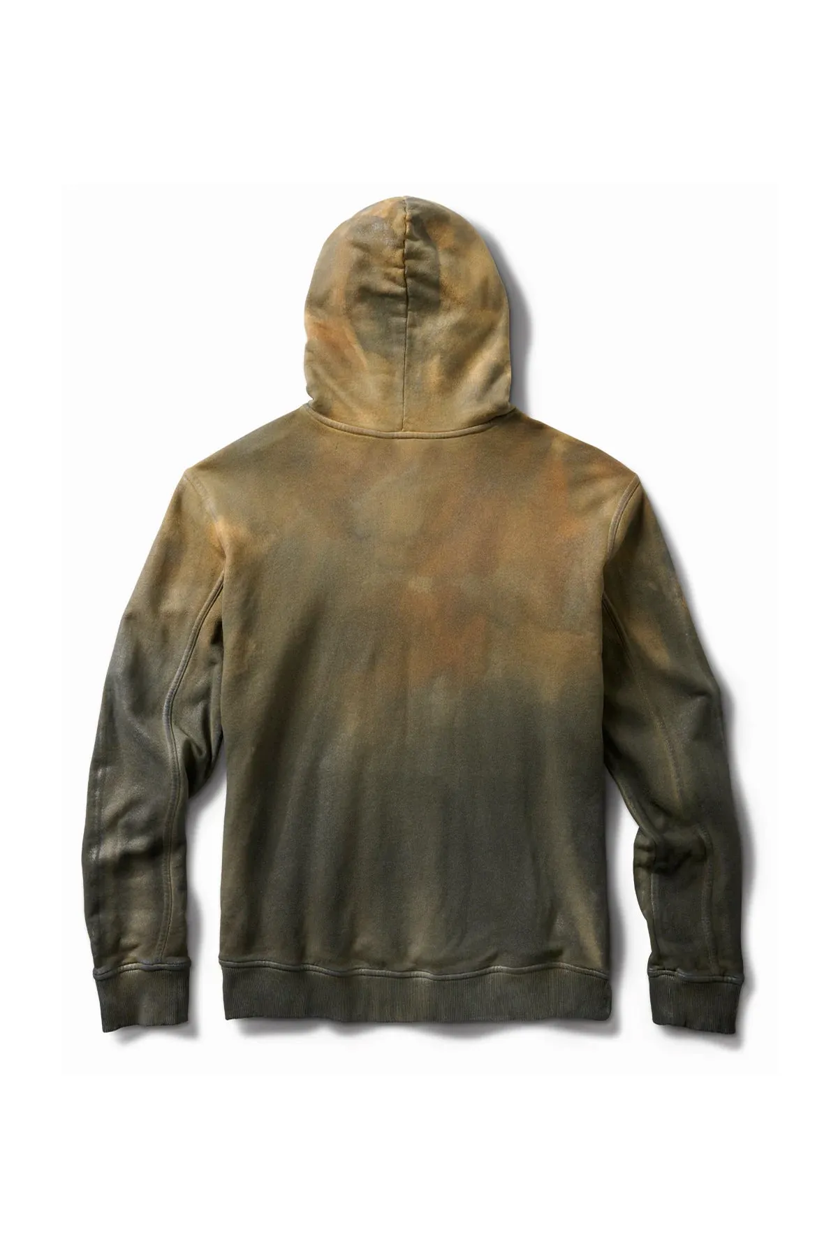 SCHAEFFER'S GARMENT HOTEL | AGED OVERSIZED OIL STAINED LEATHERIZED HOODIE