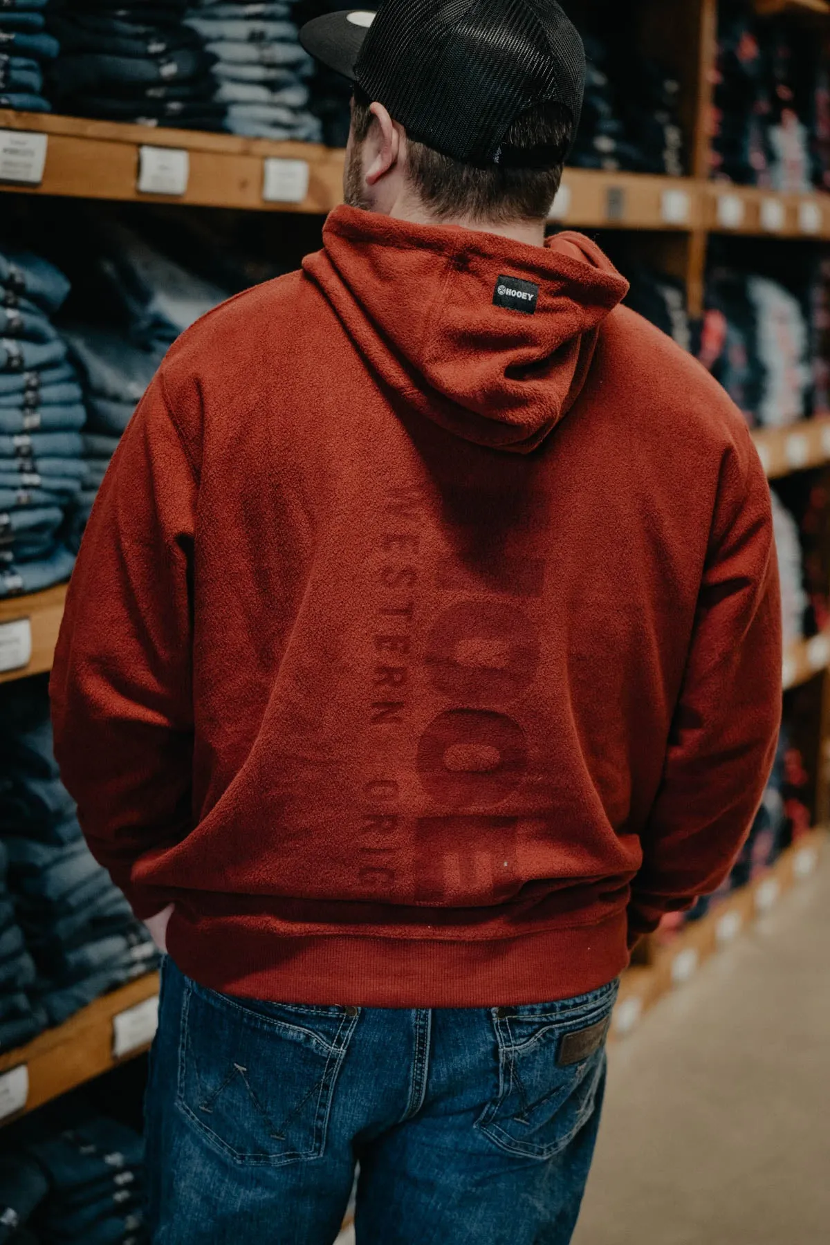 'Shadow' Men's Hooey French Terry Hoodie with Back Logo (S - XXL)
