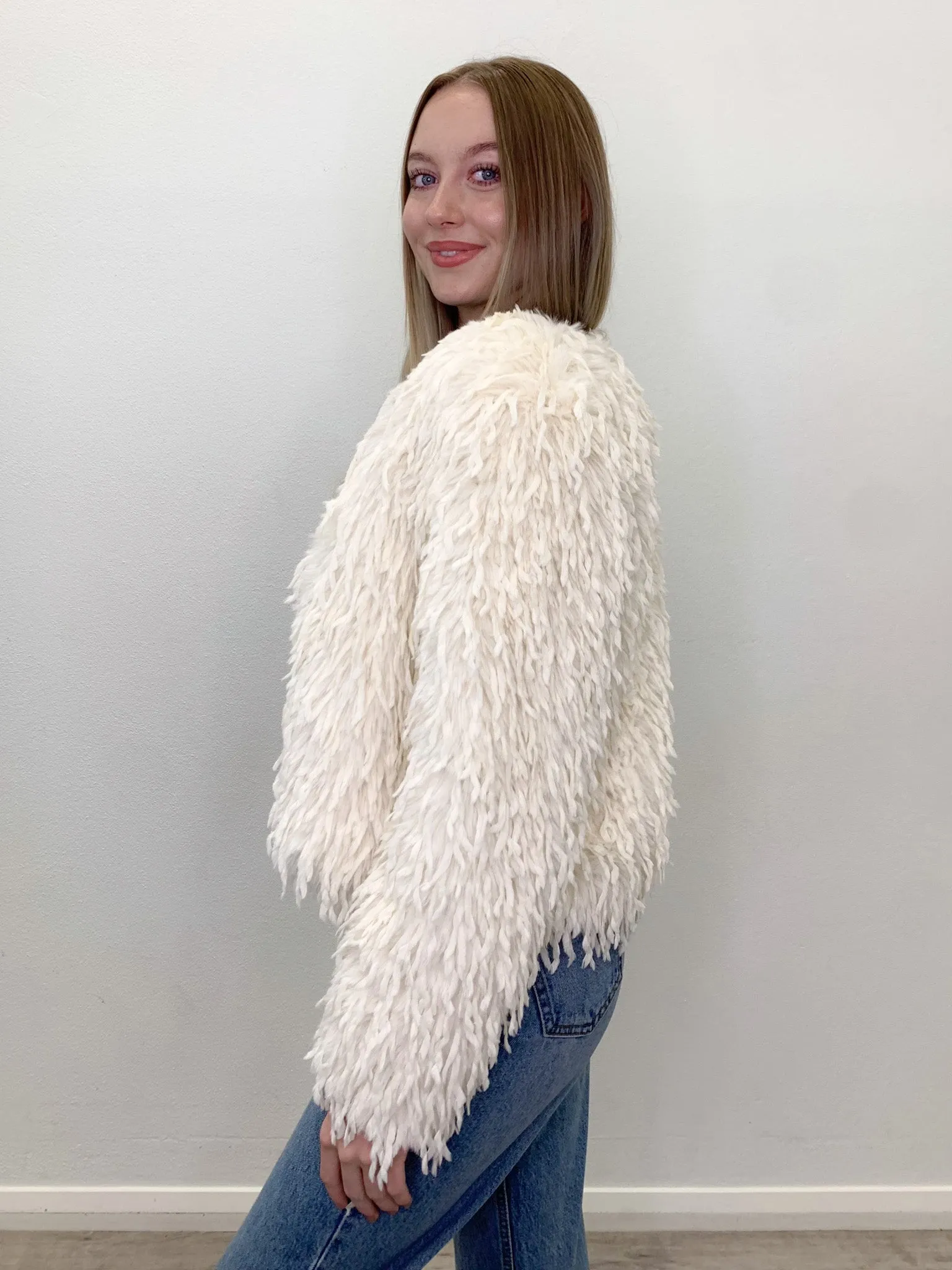 Shaggy Crop Jacket