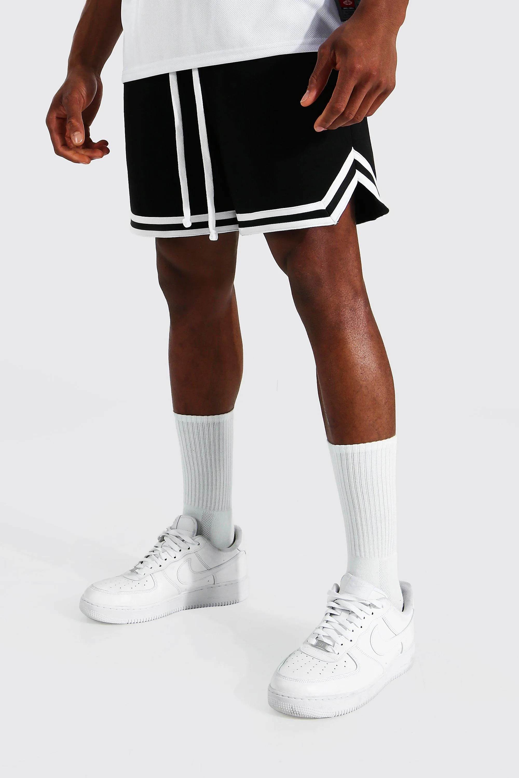 Short Length Basketball Jersey Tape Shorts