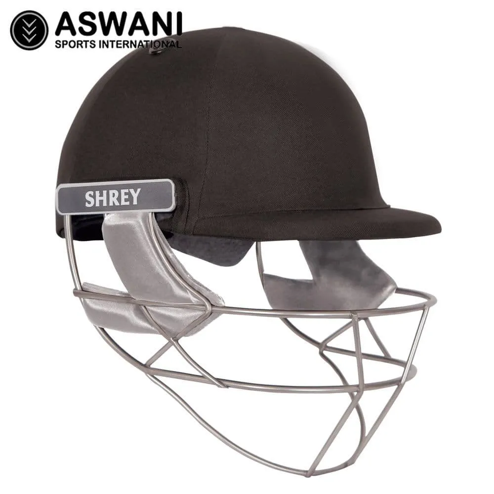 Shrey Pro Guard Cricket Helmet, Stainless Steel Grill, Black