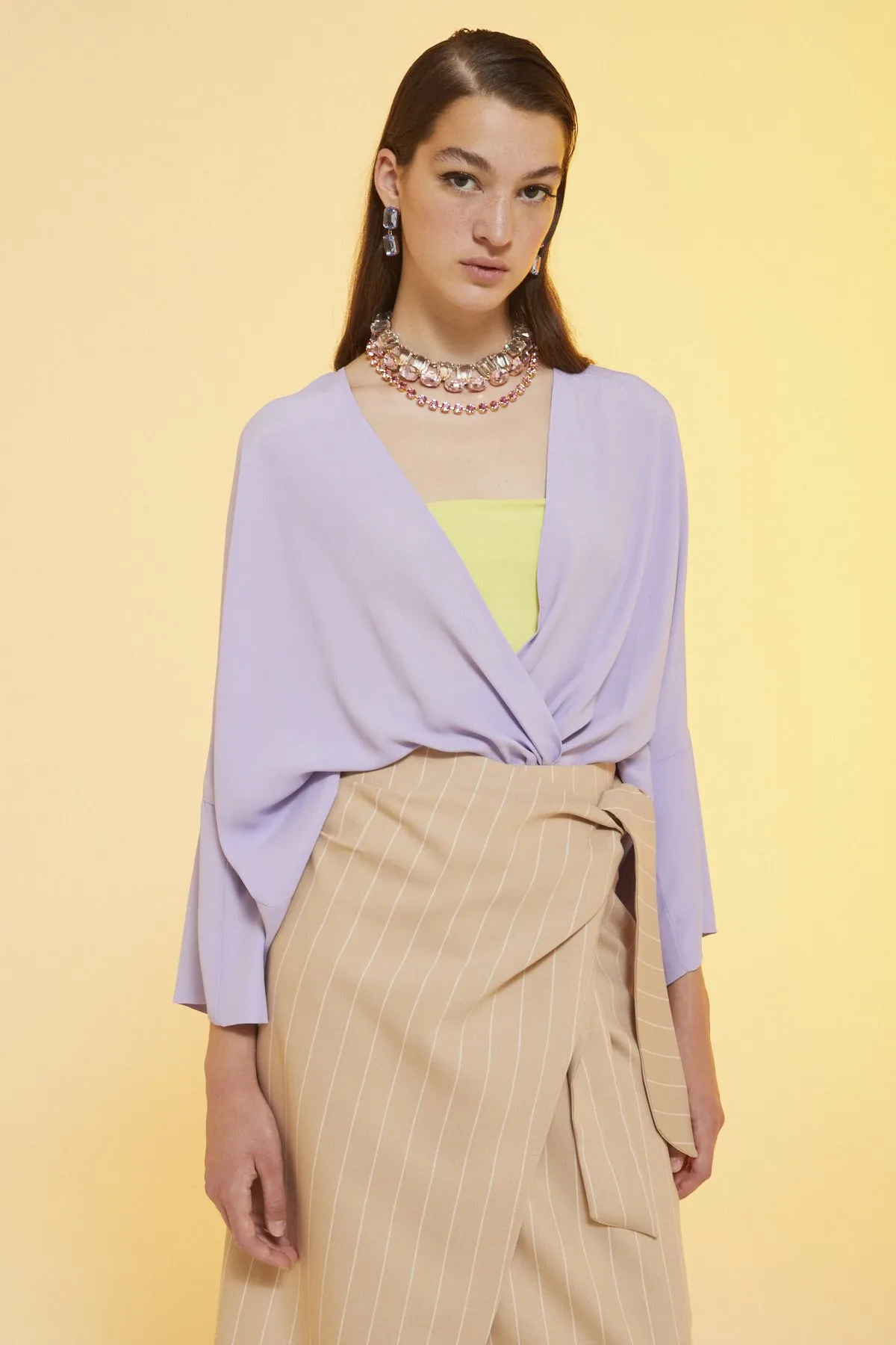 Silk blend cardigan