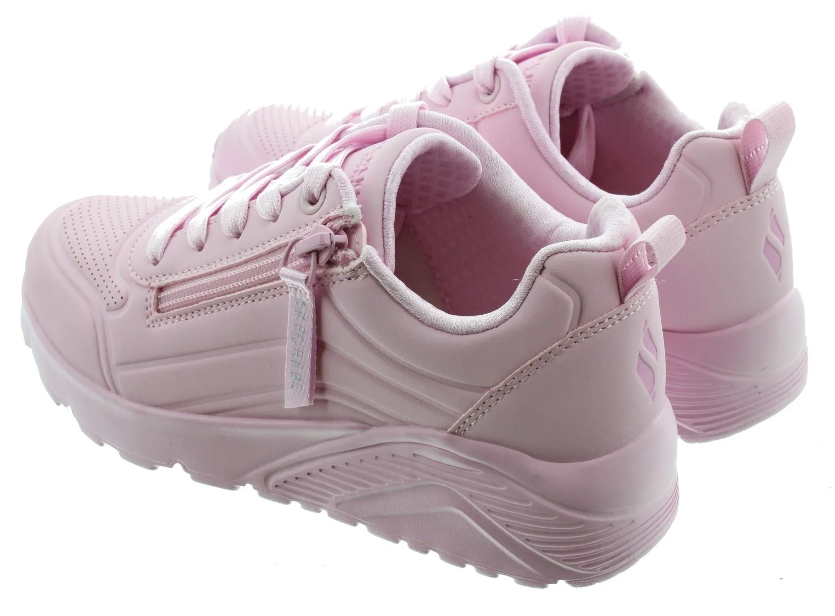 SKECHERS Kids 310387L Uno Zip Trainers In Light Pink