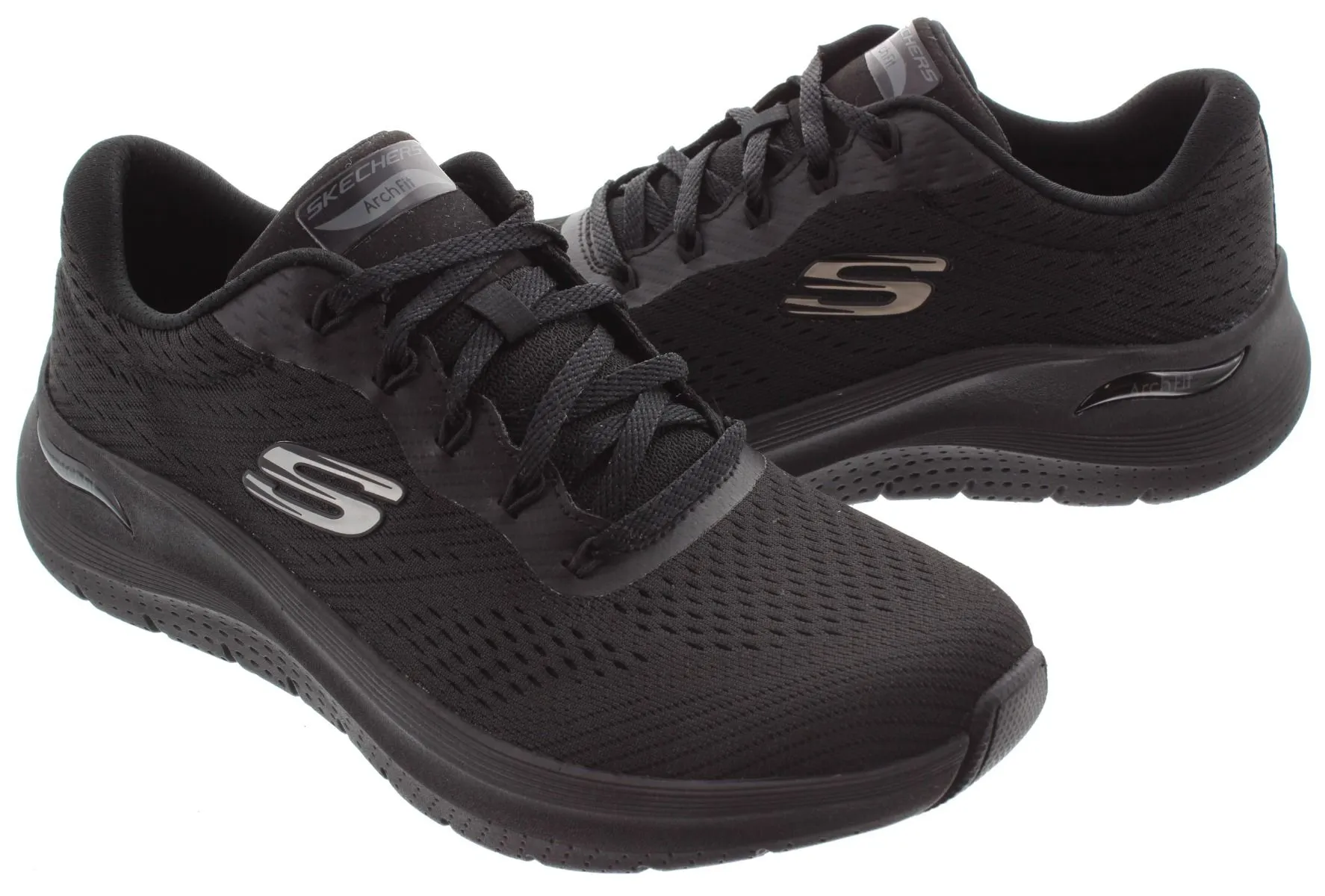 SKECHERS Ladies 150051 Arch Fit Trainers In Black