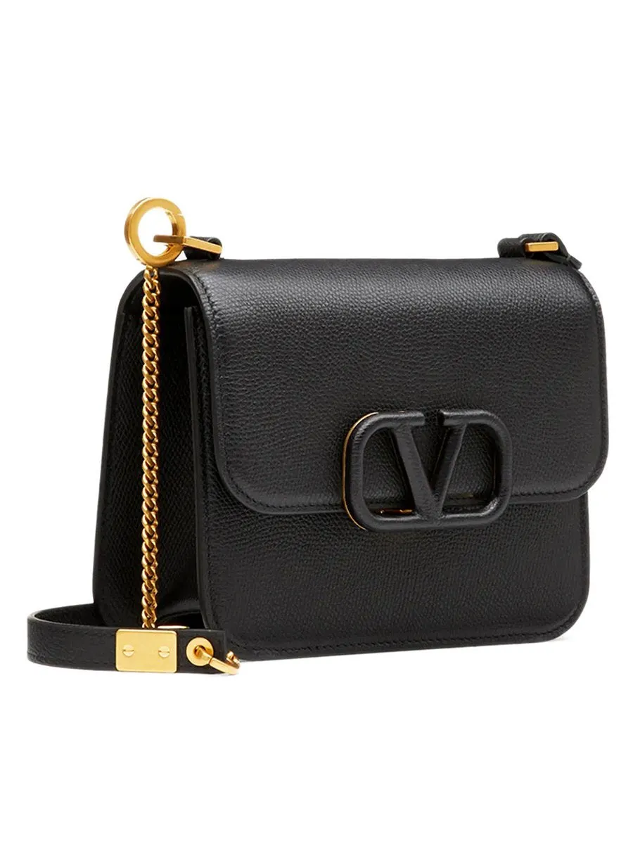 Small VSLING Grainy Calfskin Shoulder Bag