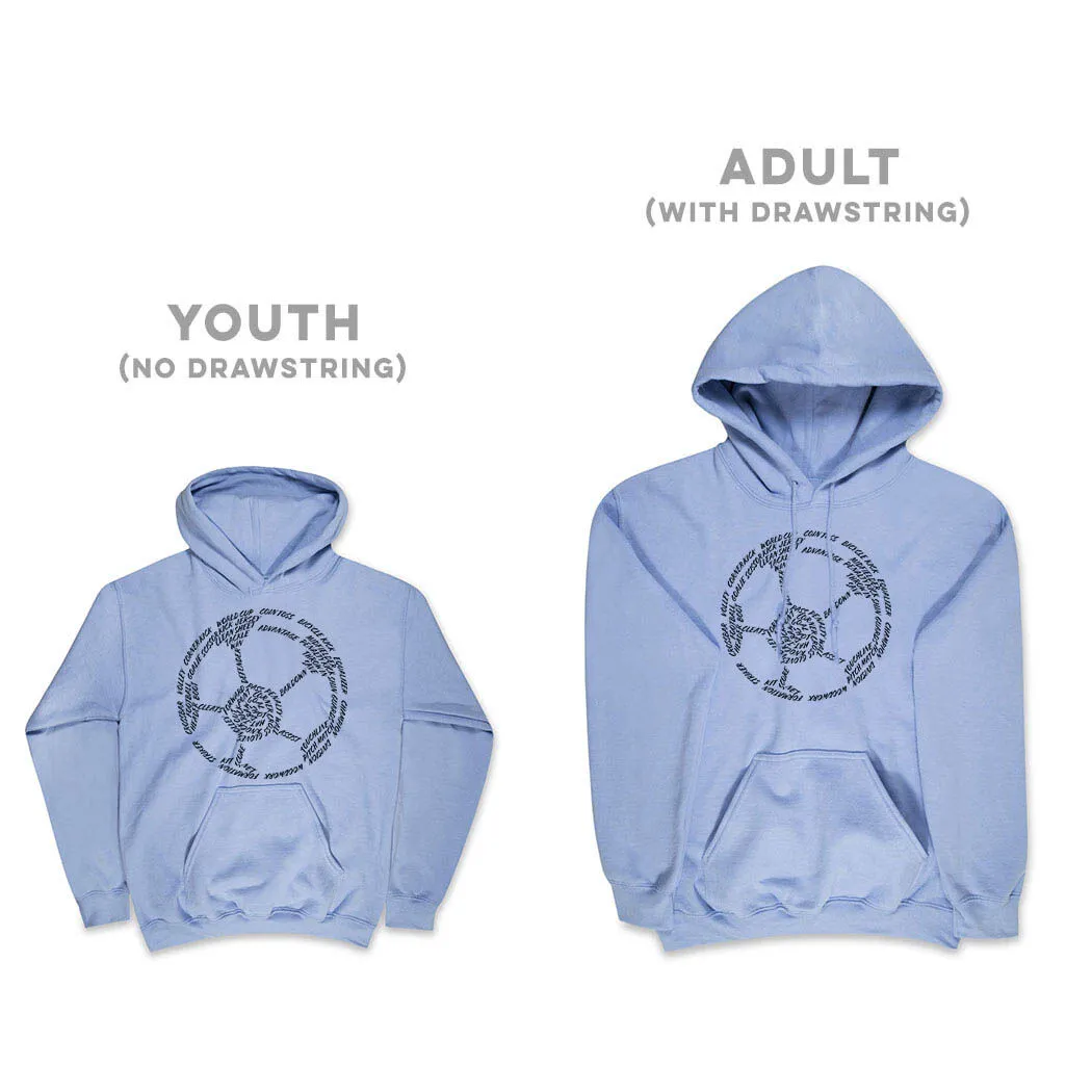 Soccer Hooded Sweatshirt - Soccer Words 