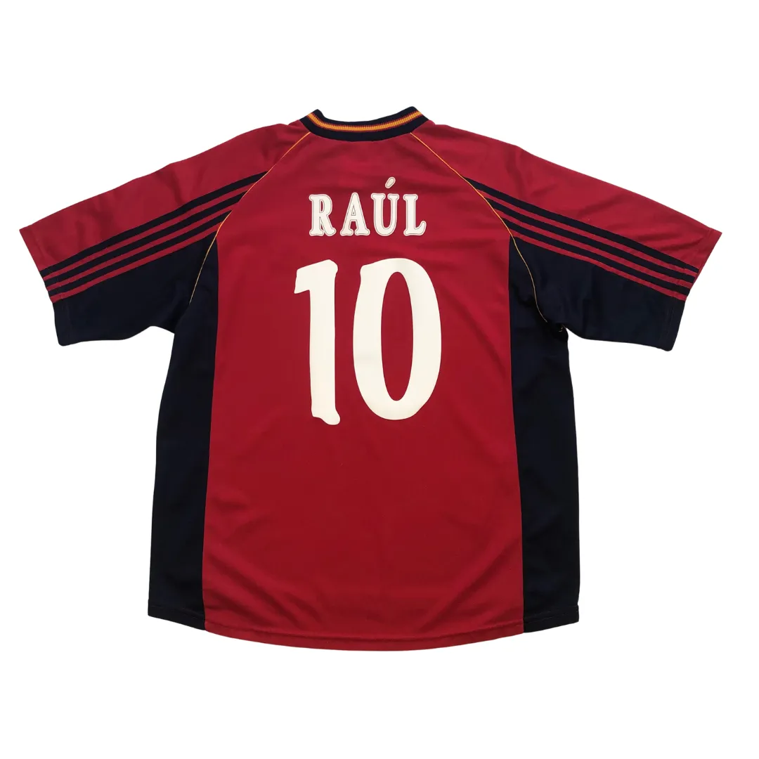 Spain Vintage Raul Adidas 1998 Football Shirt XL