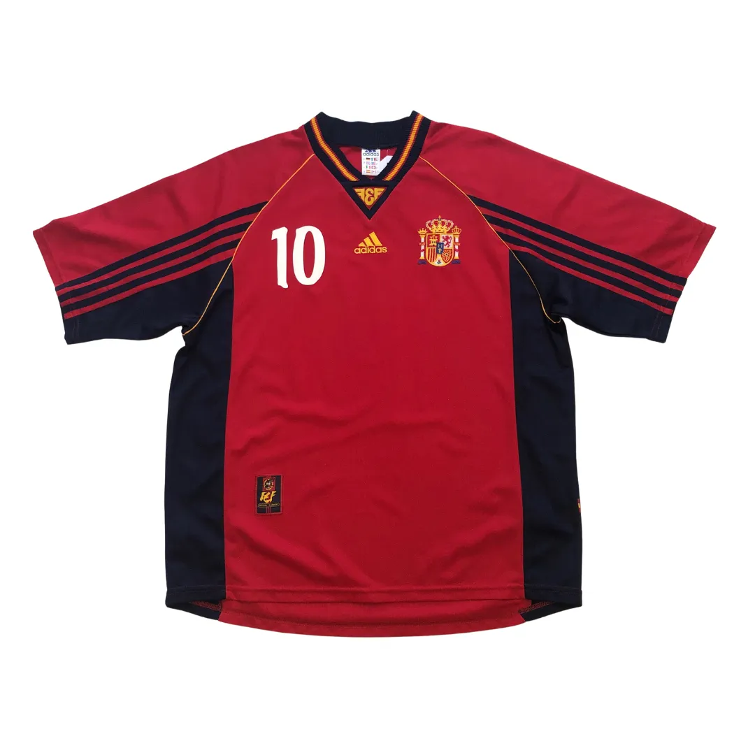 Spain Vintage Raul Adidas 1998 Football Shirt XL