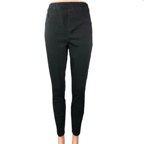 Spanx Women's Black Pull On High Waisted Skinny Jegging Denim Jeans Size L