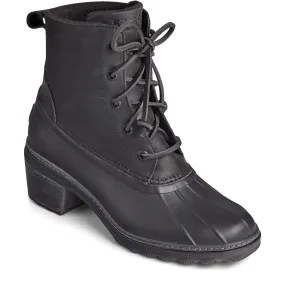 Sperry Saltwater Heel Fashion Ankle Boots Black