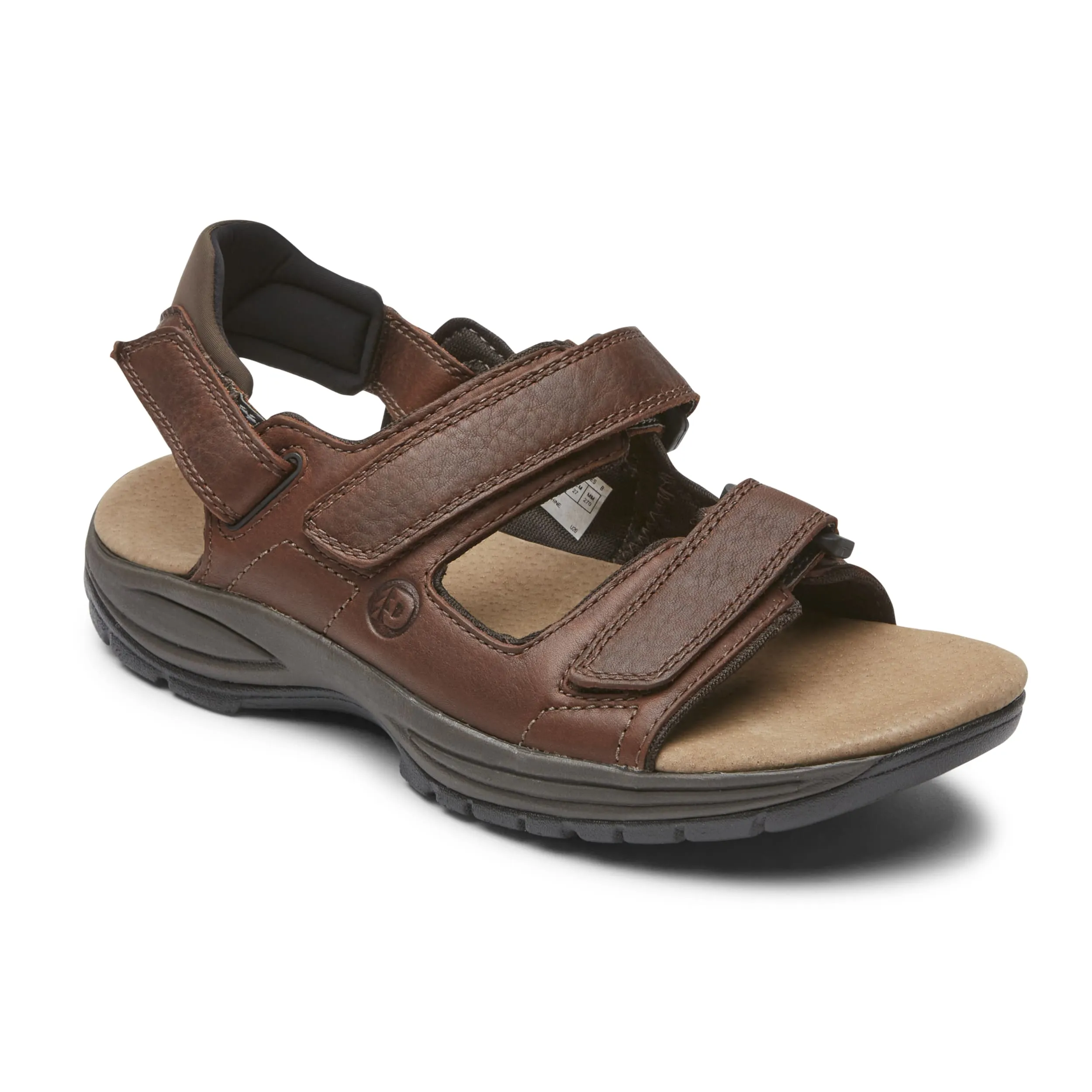  St Johnsbury Brown Walking Sandal 4E Width in Brown  