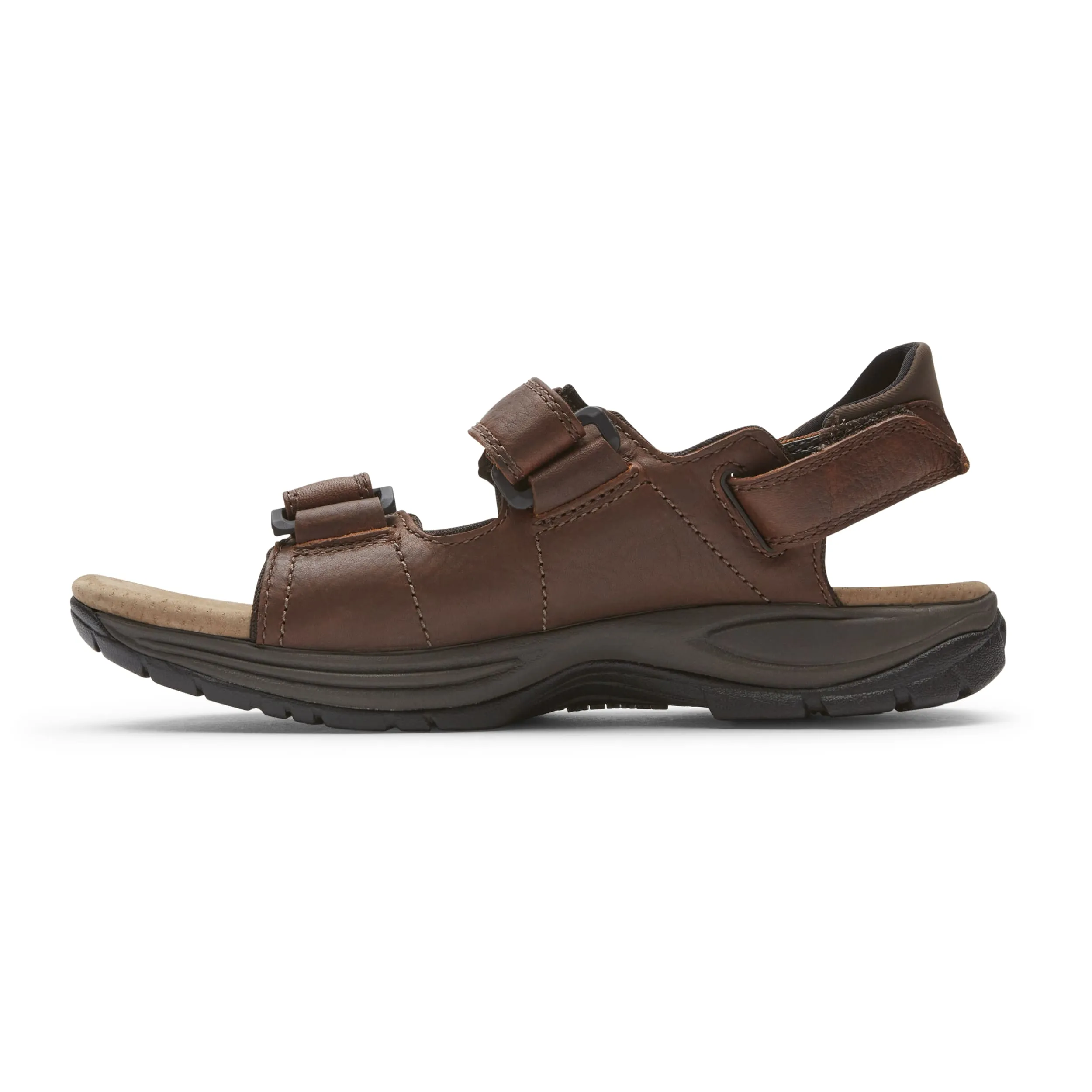  St Johnsbury Brown Walking Sandal 4E Width in Brown  