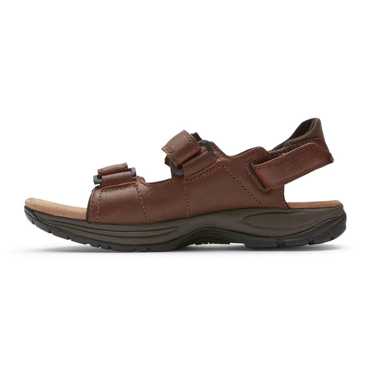  St Johnsbury Brown Walking Sandal 6E Width in Brown  