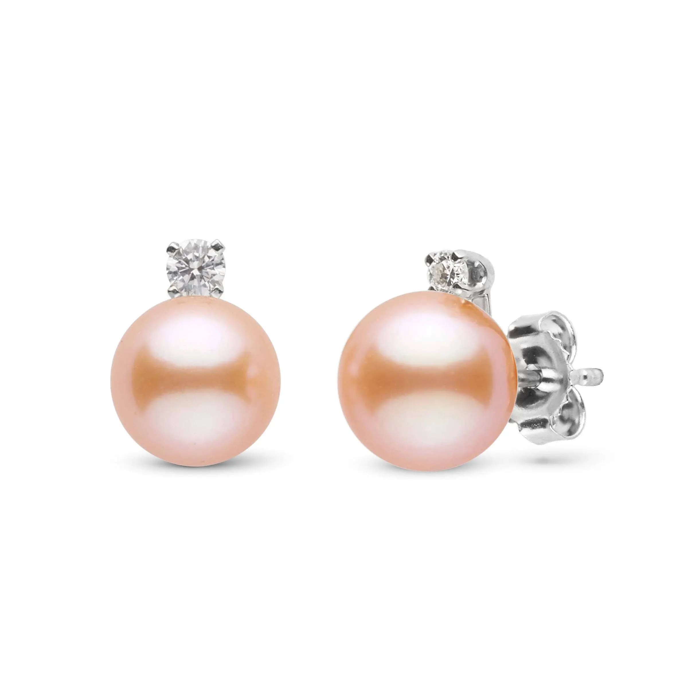 Starlight Collection 6.5-7.0 mm Pink Freshadama Pearl Earrings