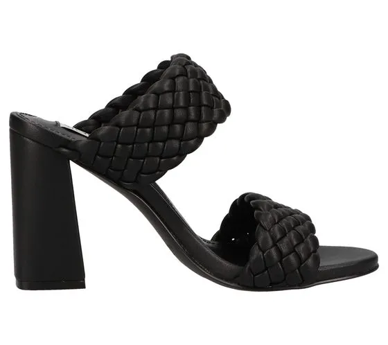 STEVE MADDEN Mules à talons et brides tressées pour femme Tangle SM11001435-02002-001 Noir