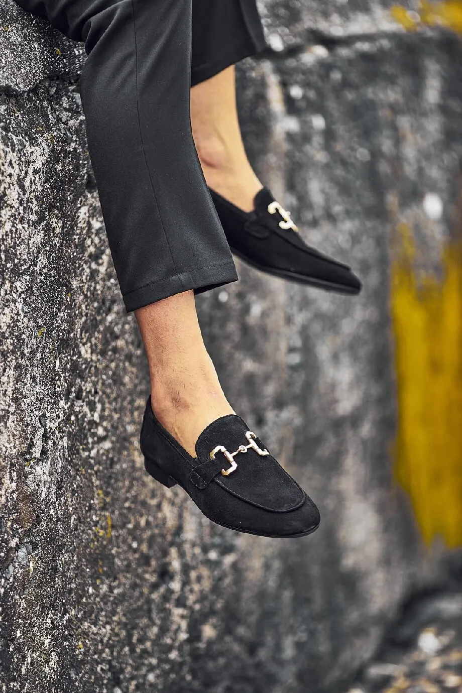 Suede Black Hazel Loafers