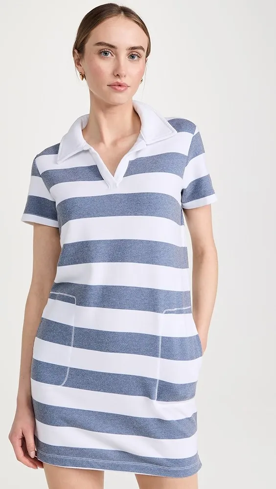 SUNDRY   Stripe Mini Polo Dress 