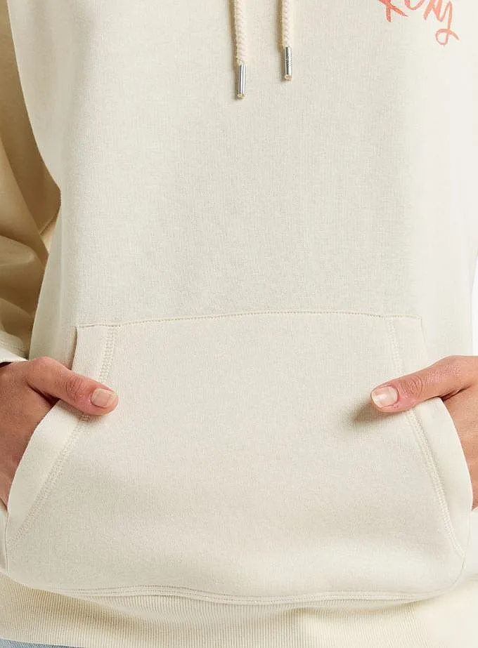 sweatshirt Roxy Surf Stoked Hoodie Brushed A - TEC0/Parchment - women´s