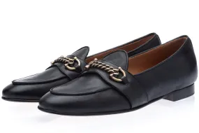 TANGERINE 14 MARANELLO BLACK BELGIAN LOAFERS