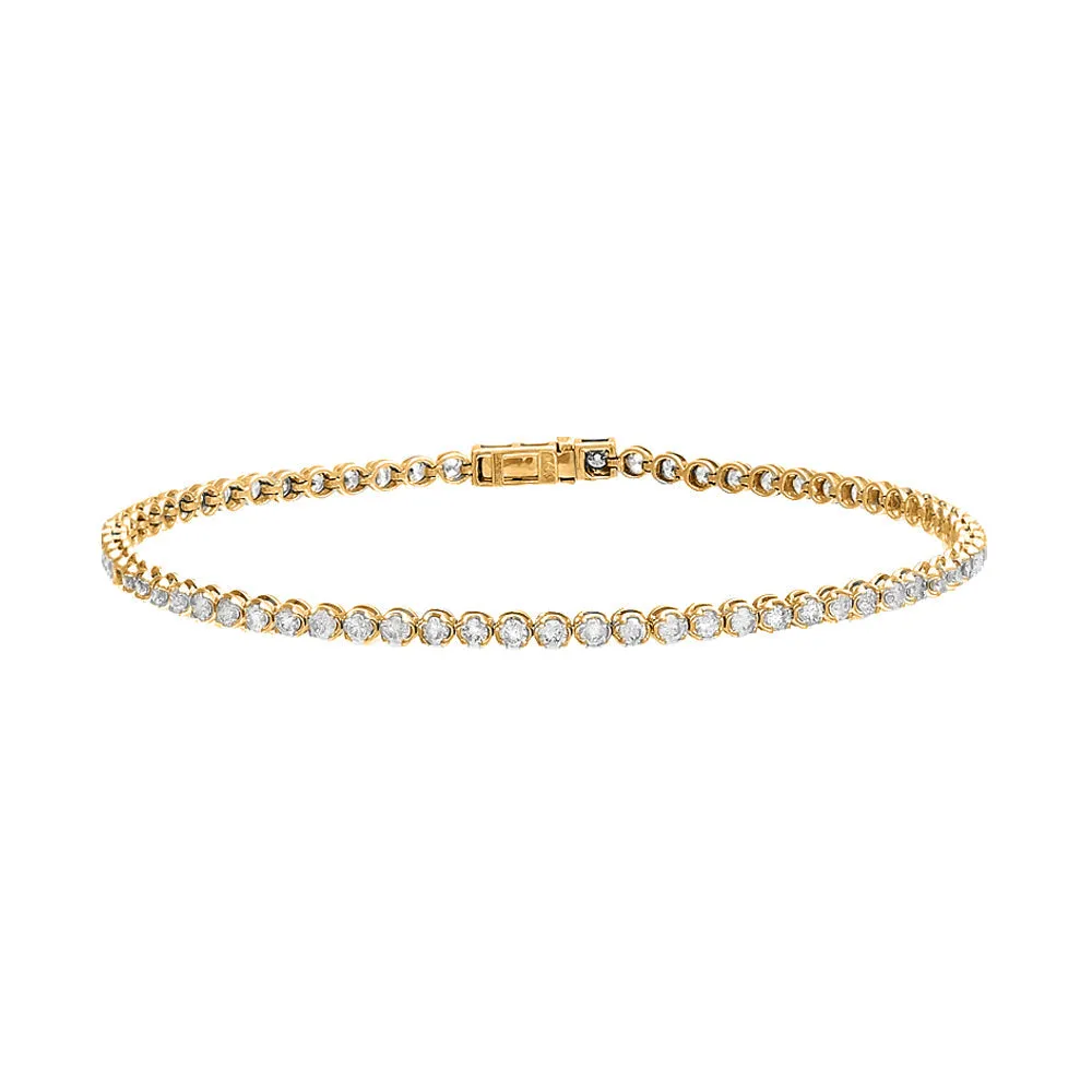 Tennis Bracelet | 2 Carat Diamond | 14K Gold