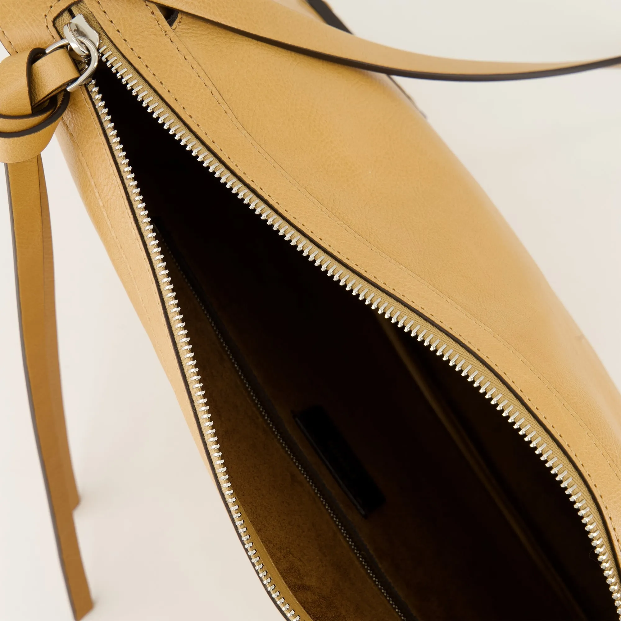 Textured Leather Shoulder Bag