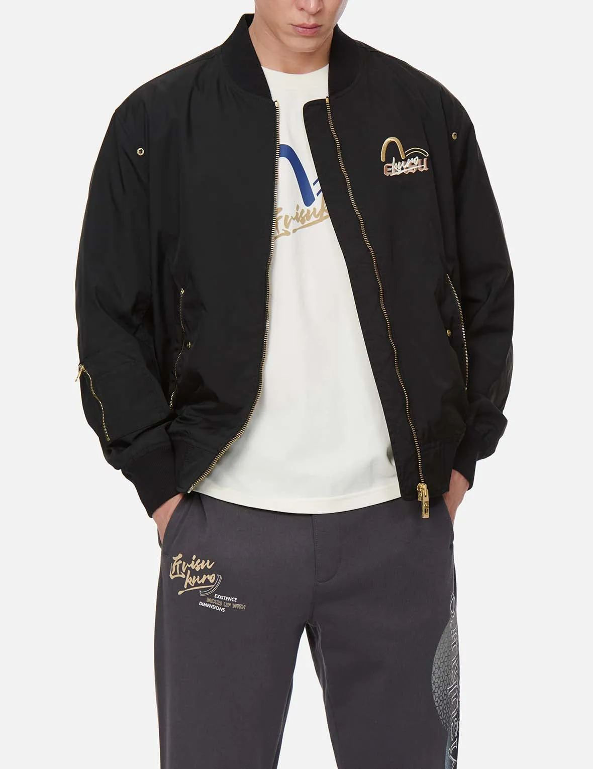 The Great Wave Embroidery Bomber Jacket