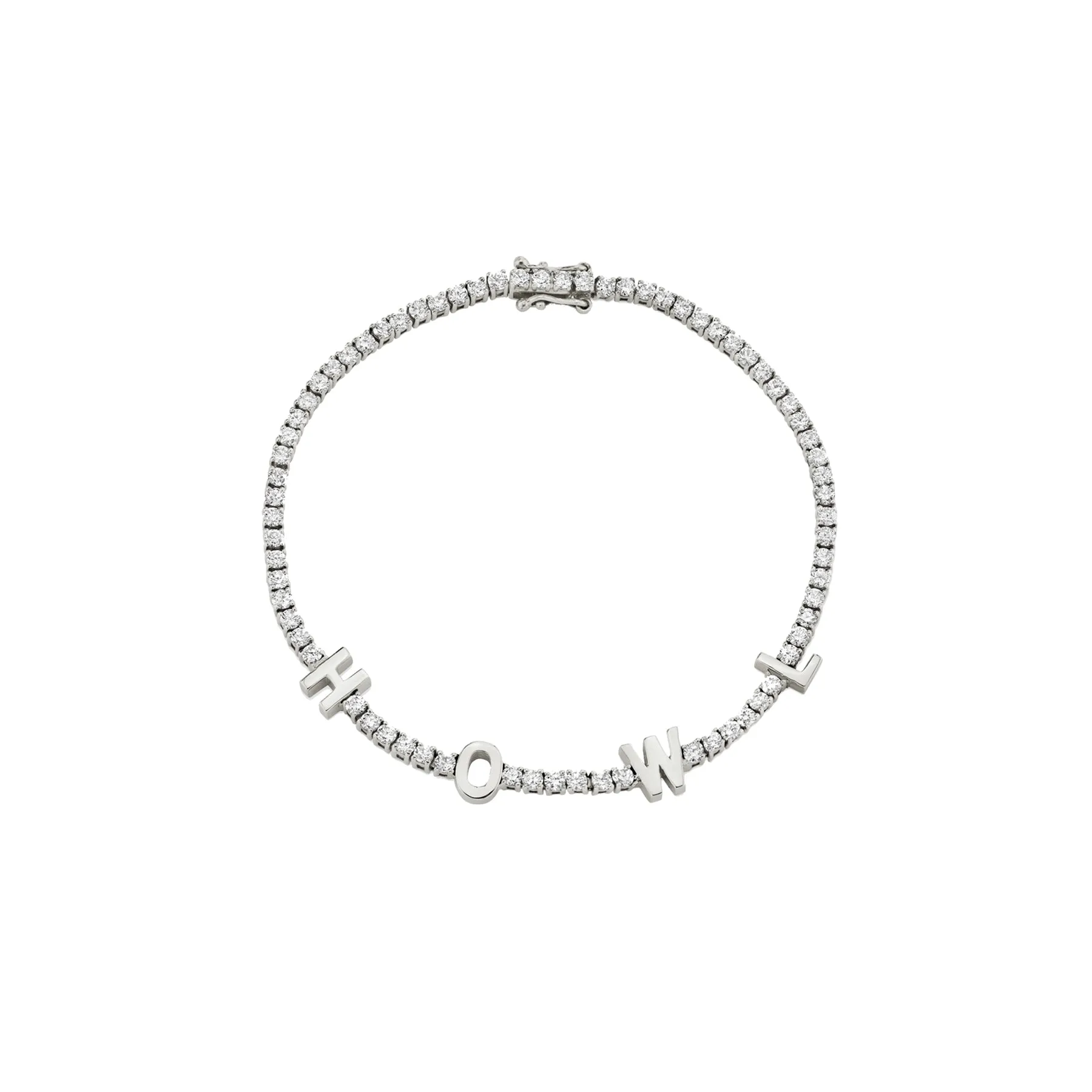 The Perfect Tennis Bracelet - White Diamond / 14k White Gold