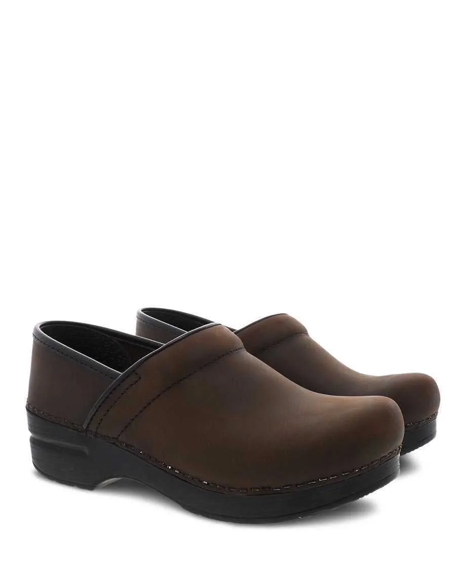  The Professional Clog in Antique Brown Leather  