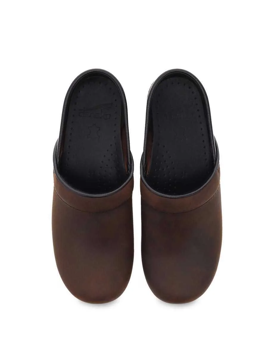  The Professional Clog in Antique Brown Leather  