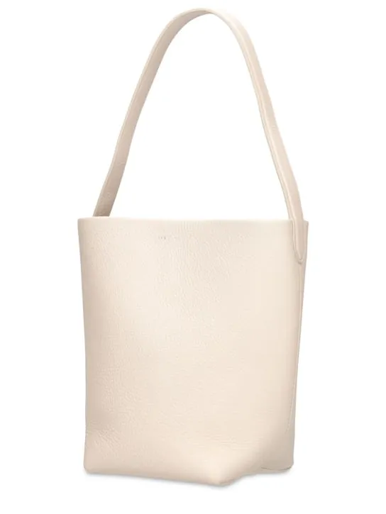 The Row   Small N/S Lux Grain Park leather tote 