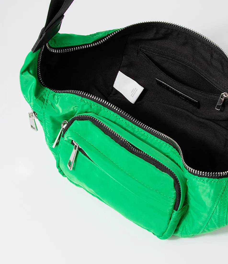 THERAPY Sweat X Ella May Ding Green Nylon Crossbody Bag