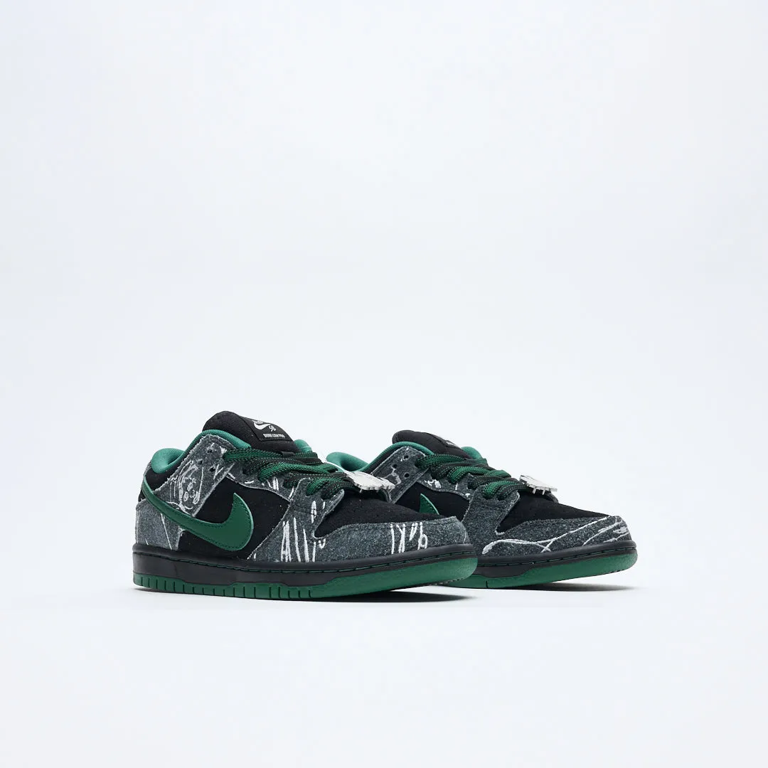 There Skateboards x Nike SB - Dunk Low Pro (Black/Gorge Green)