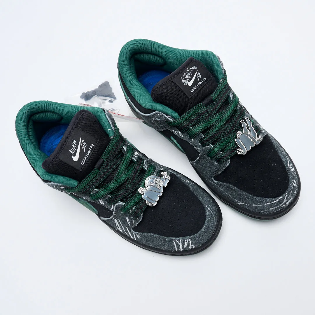 There Skateboards x Nike SB - Dunk Low Pro (Black/Gorge Green)