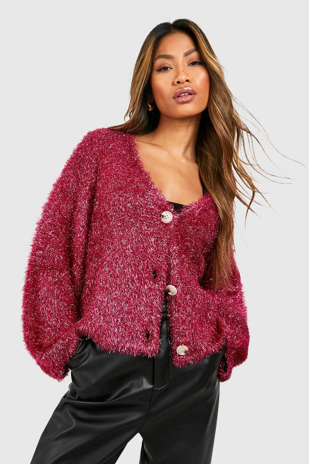 Tinsel Knitted Cardigan