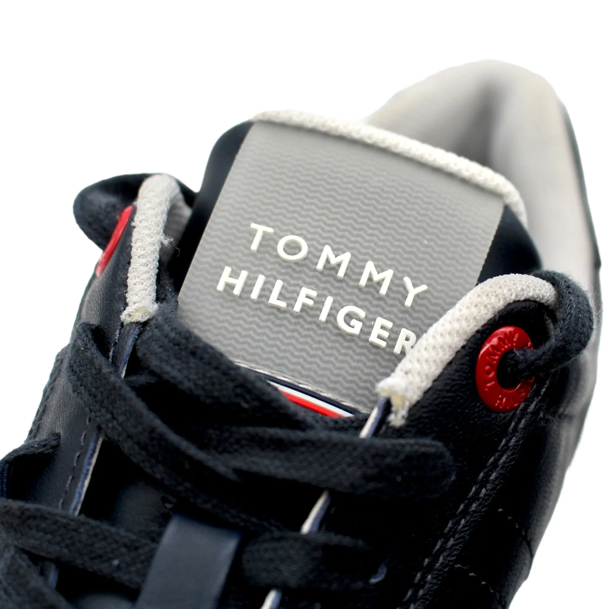 Tommy Hilfiger Blue Leather Trainers