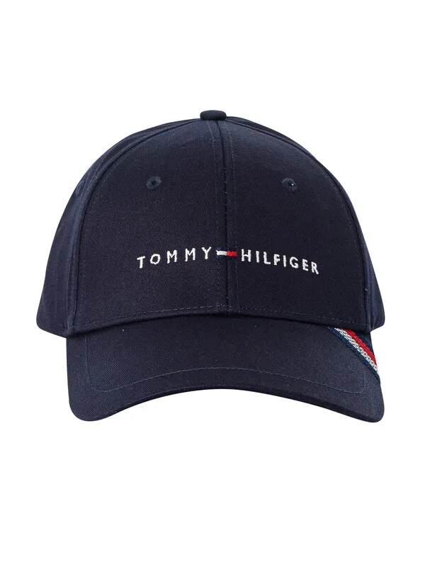 Tommy Hilfiger Foundation Cotton Baseball Cap - Space Blue