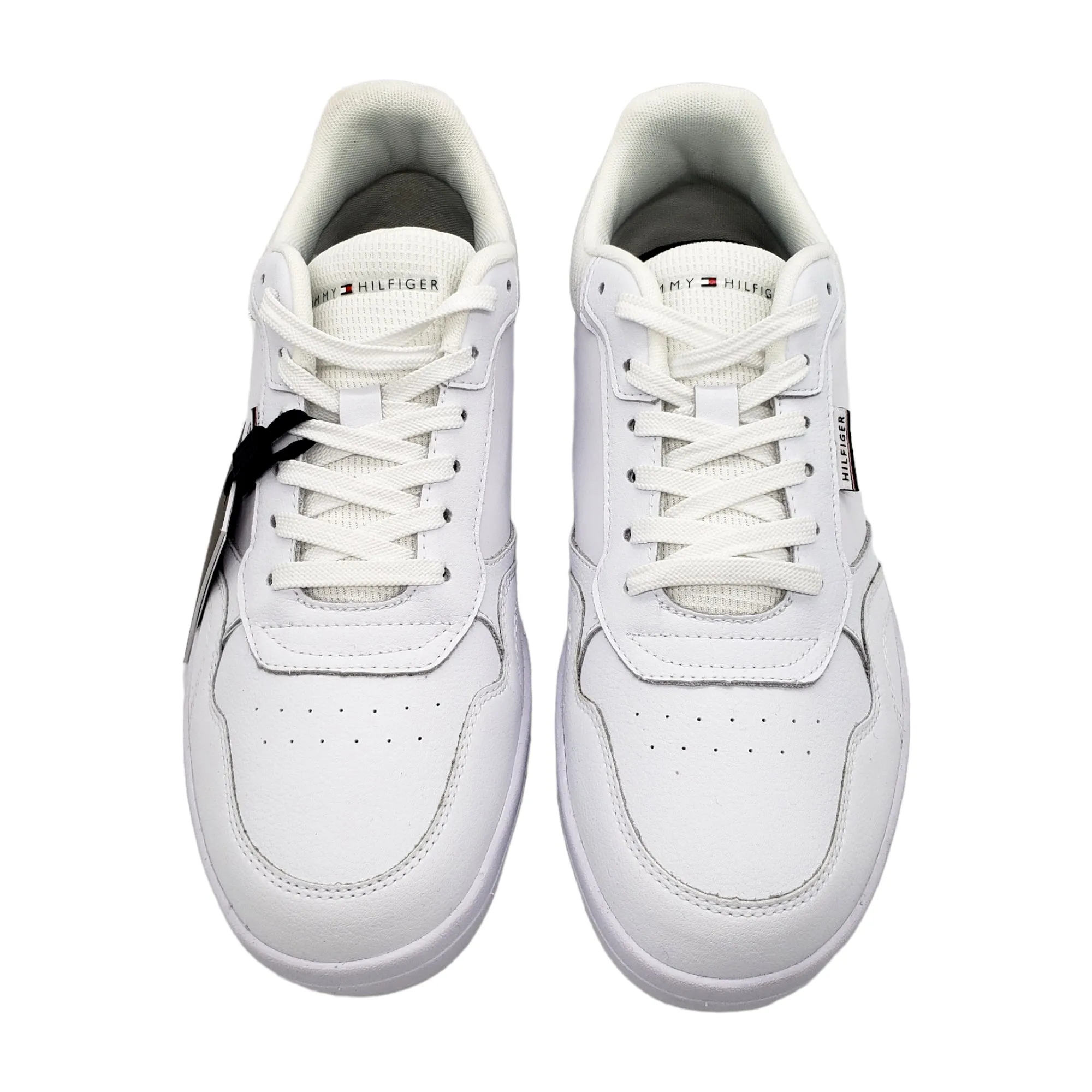 Tommy Hilfiger White Leather Cupsole Trainers