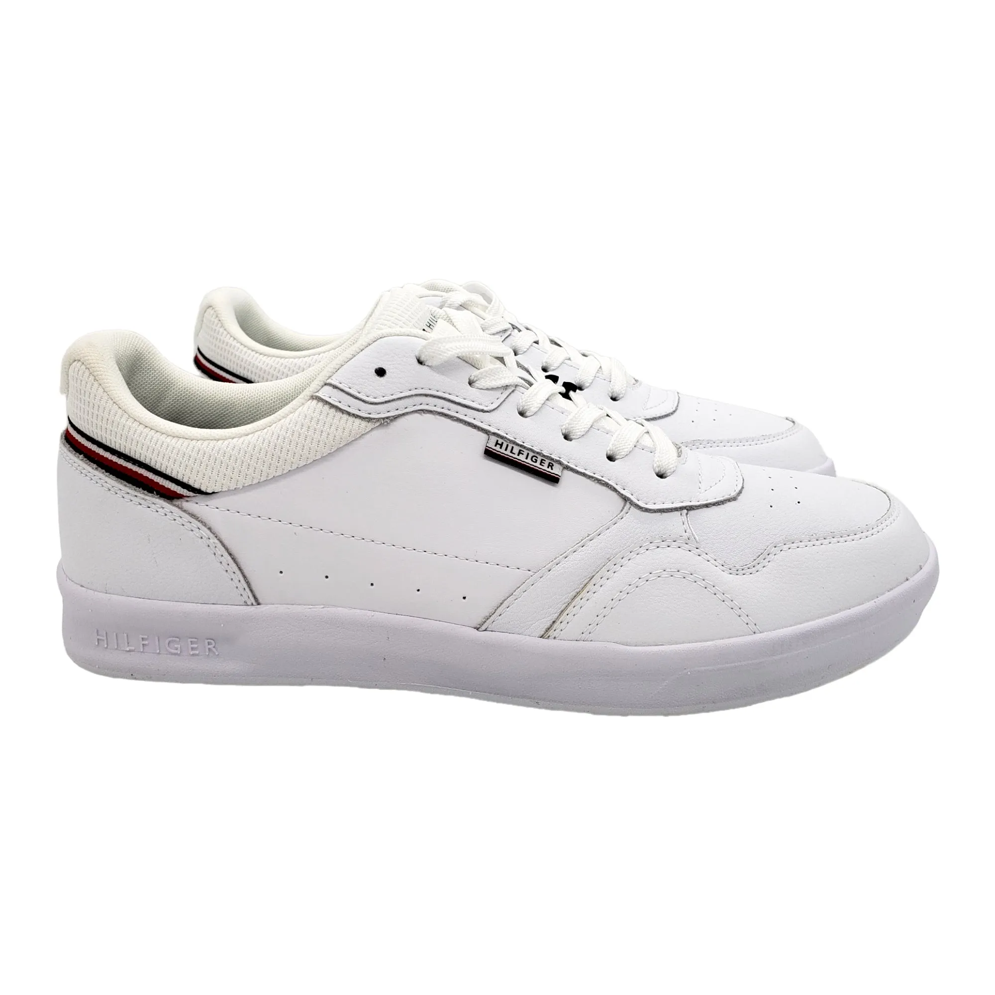 Tommy Hilfiger White Leather Cupsole Trainers