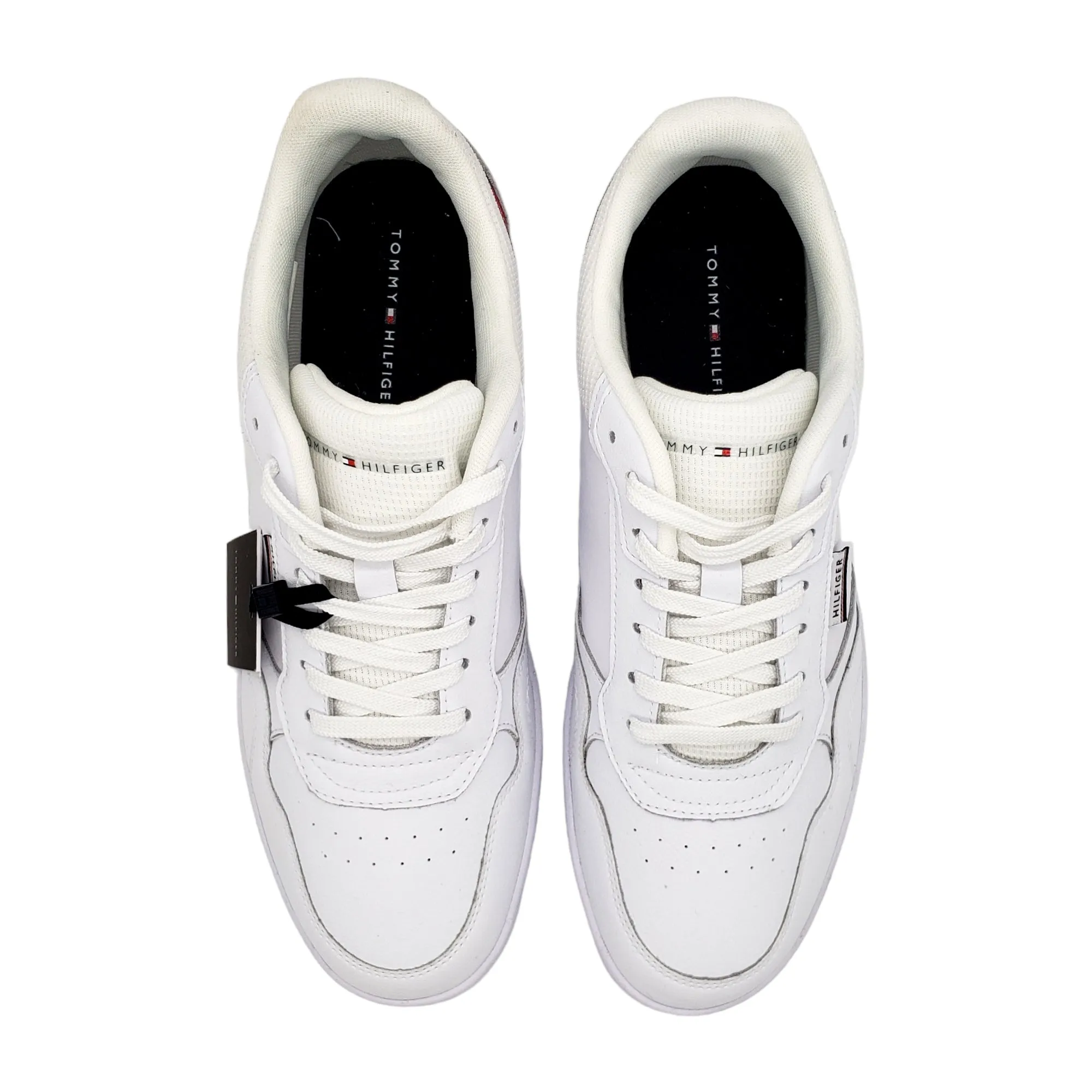 Tommy Hilfiger White Leather Cupsole Trainers