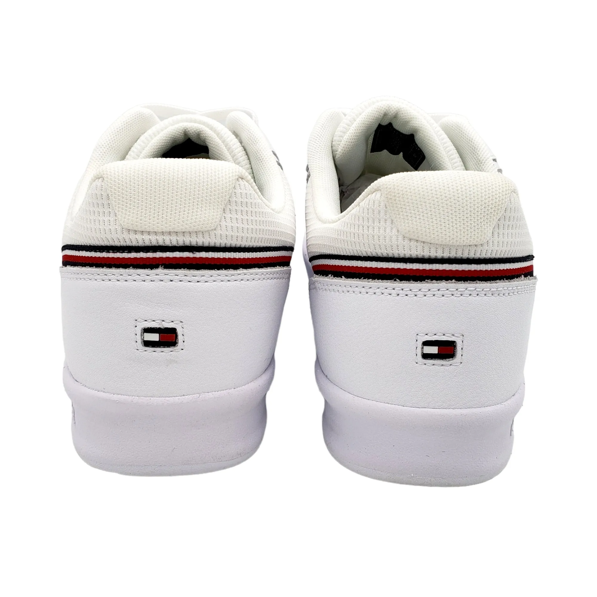 Tommy Hilfiger White Leather Cupsole Trainers