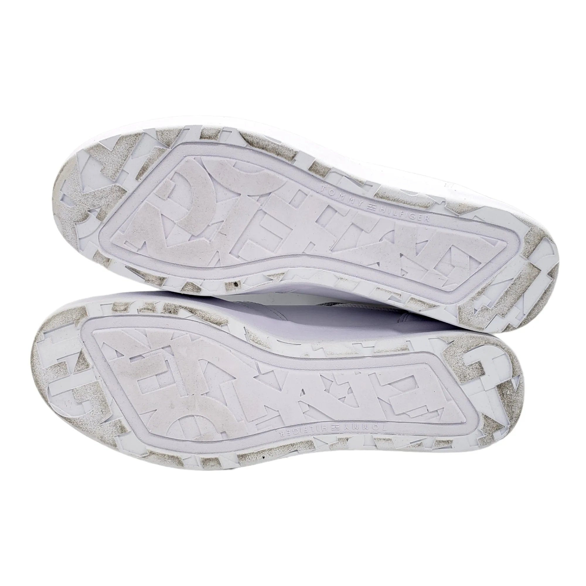 Tommy Hilfiger White Leather Cupsole Trainers