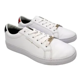 Tommy Hilfiger White Leather Trainers