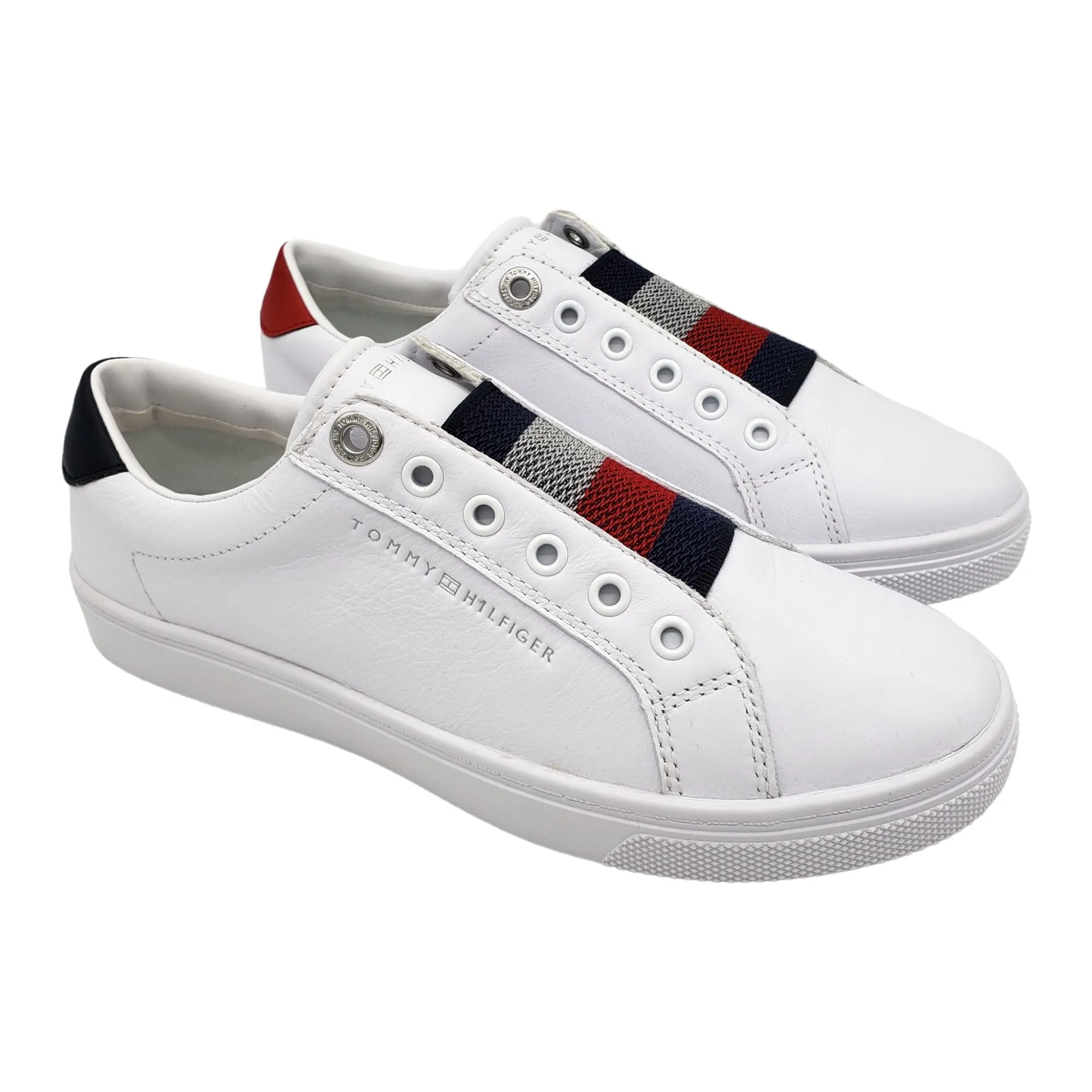 Tommy Hilfiger White Slip On Trainers