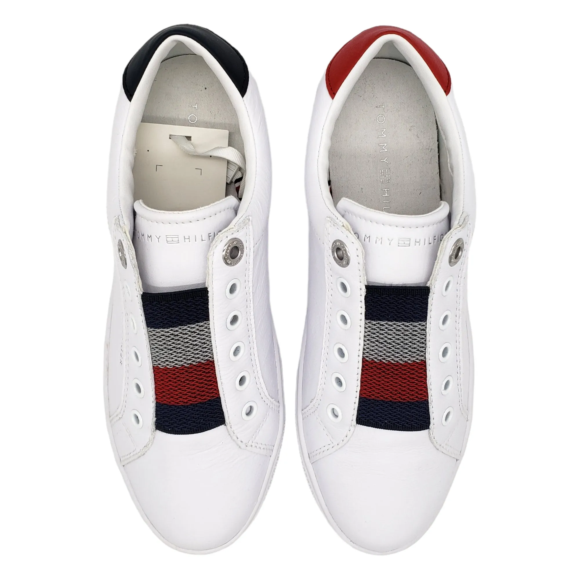 Tommy Hilfiger White Slip On Trainers