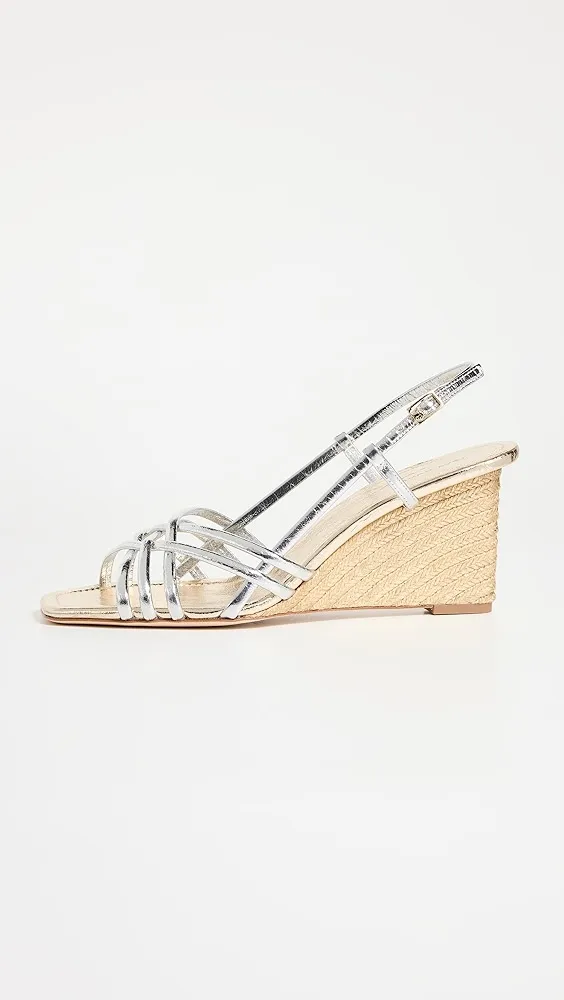 Tory Burch   Multi Strap Wedge Sandals 75mm 