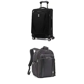 Travelpro Luggage Crew 11 21 Carry-on + Laptop Backpack (Black)