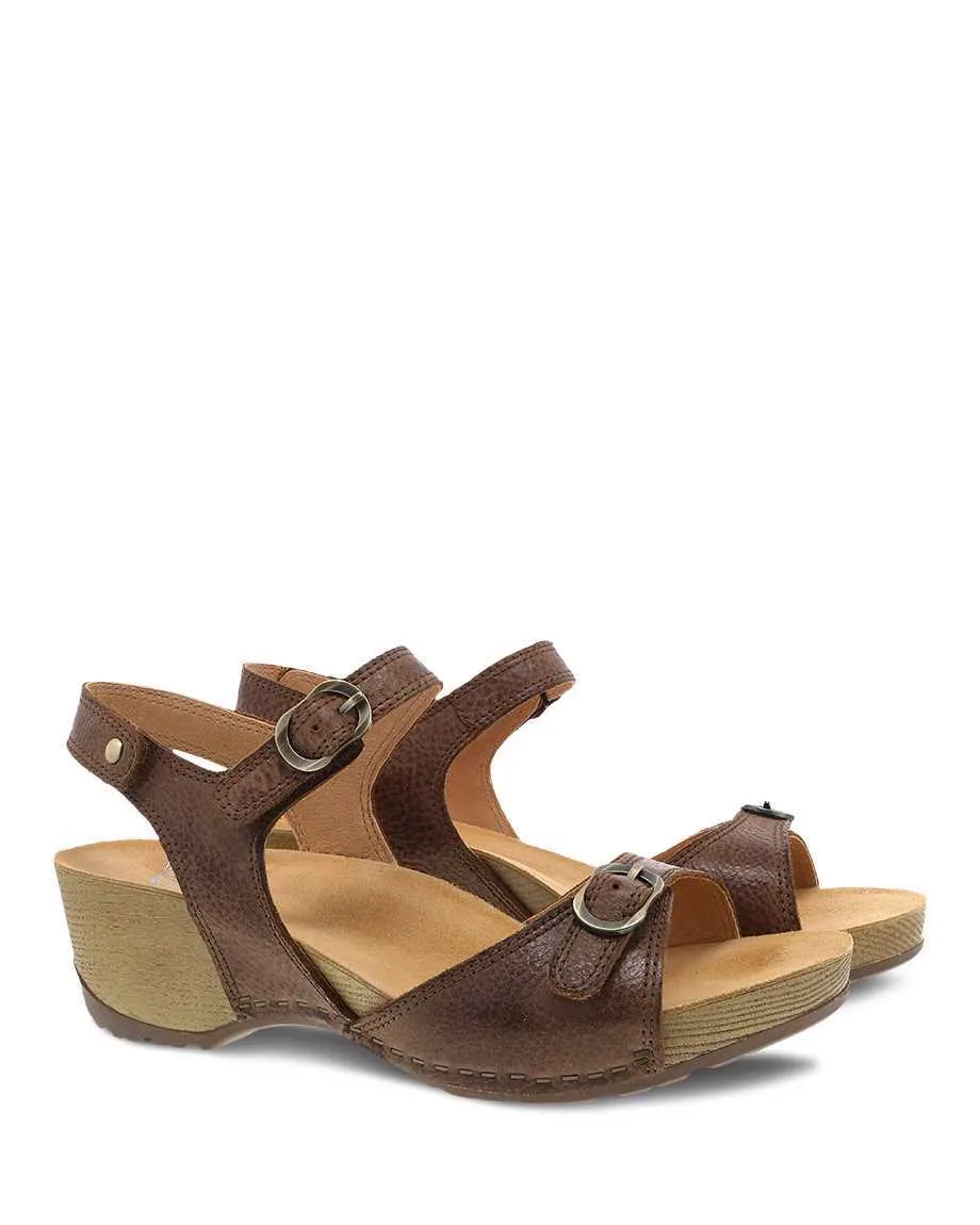  Tricia Ankle Strap Sandal in Brown  