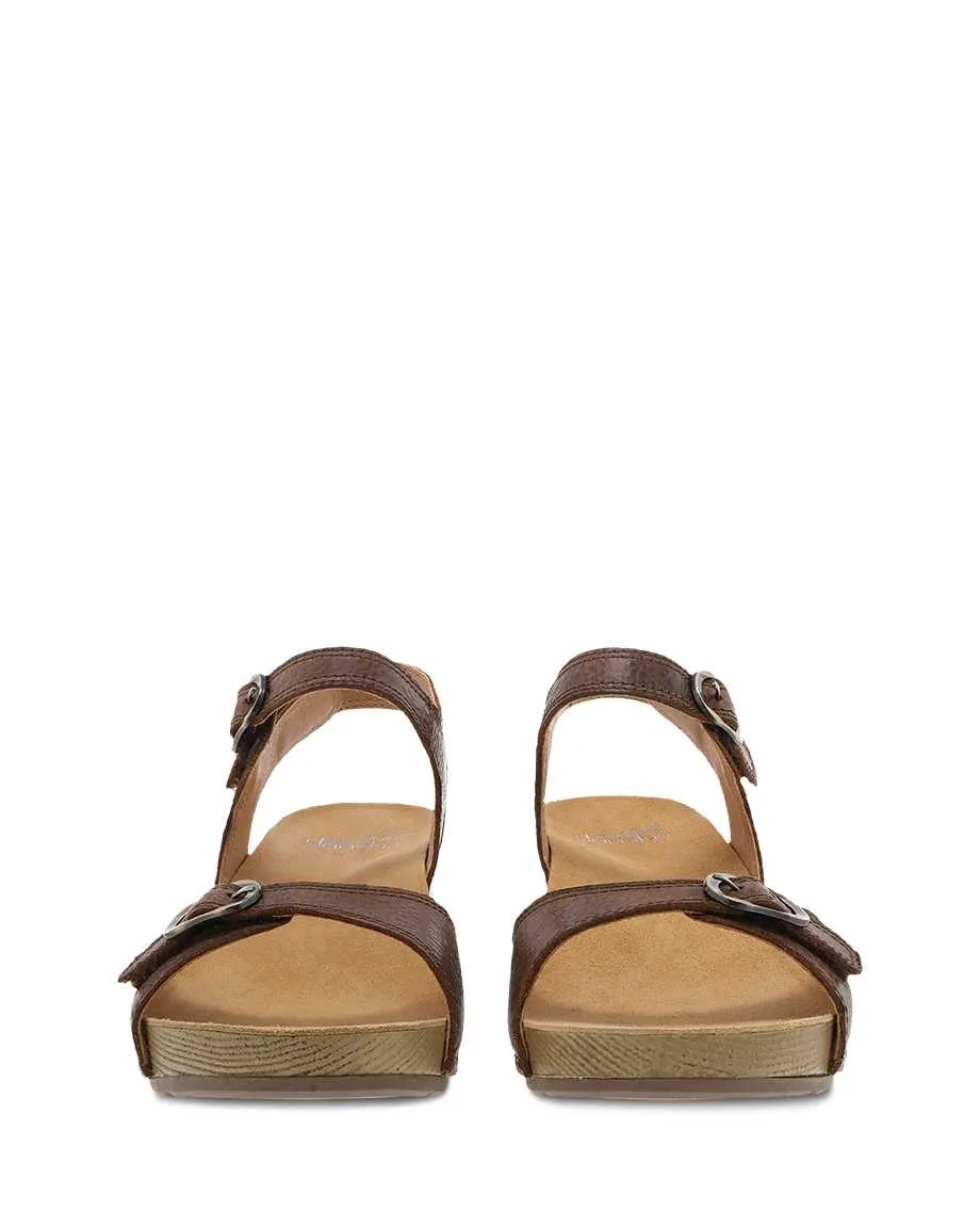  Tricia Ankle Strap Sandal in Brown  